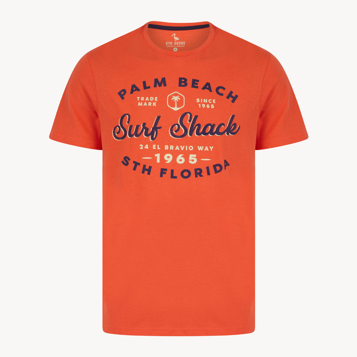 Mens Coral Surf Shack T-shirt