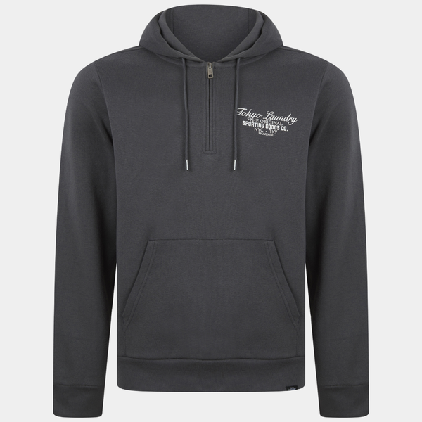 Mens Tokyo Laundry 1/4 Zip Hoodie