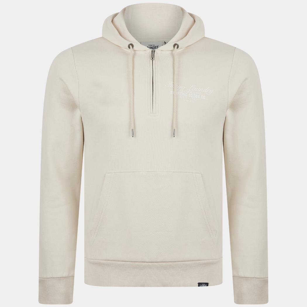 Mens Tokyo Laundry 1/4 Zip Hoodie
