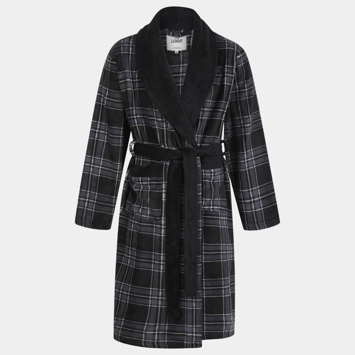 Mens Tokyo Laundry Checked Robe