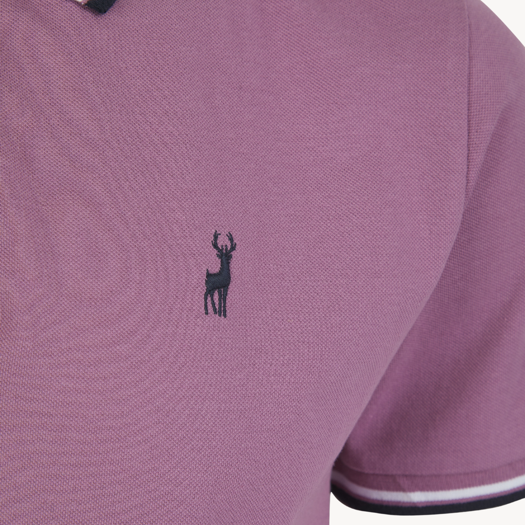 Men's Grape Pique Polo