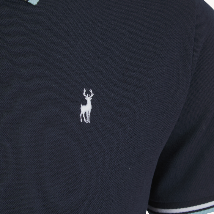 Men's Navy Pique Polo