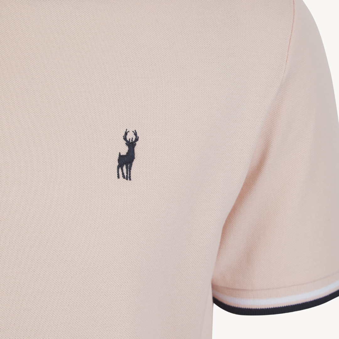 Men's Peach Pique Polo
