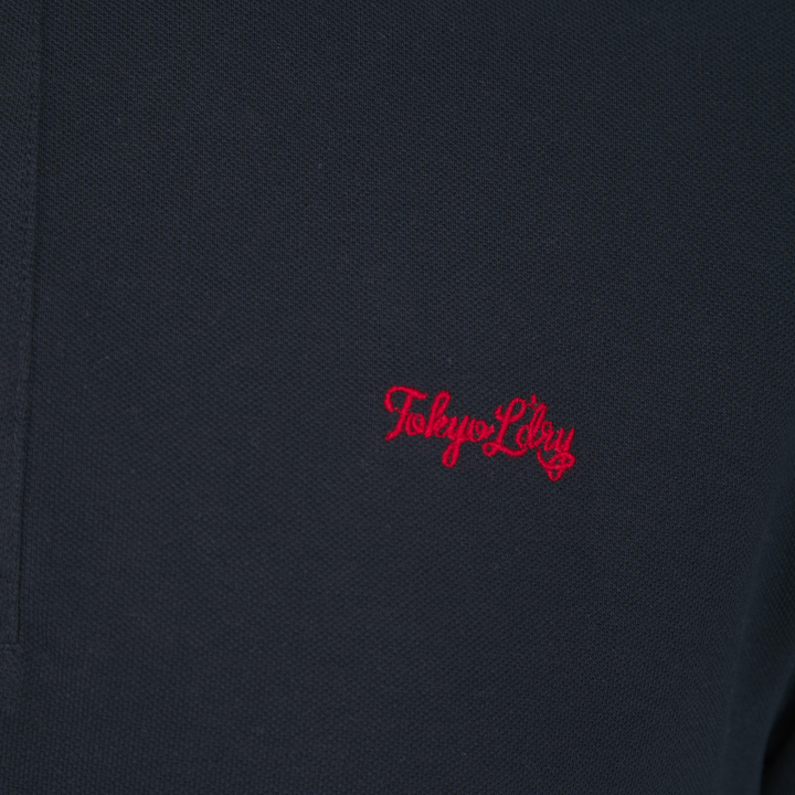 Men's Navy Polo Shirt With Embroidery