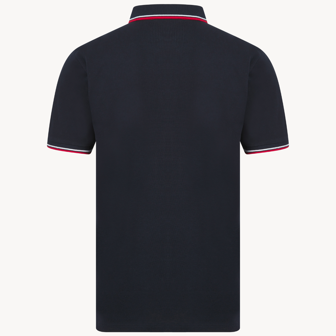 Men's Navy Polo Shirt With Embroidery