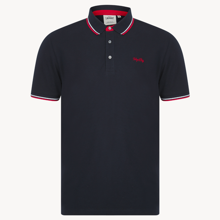 Men's Navy Polo Shirt With Embroidery