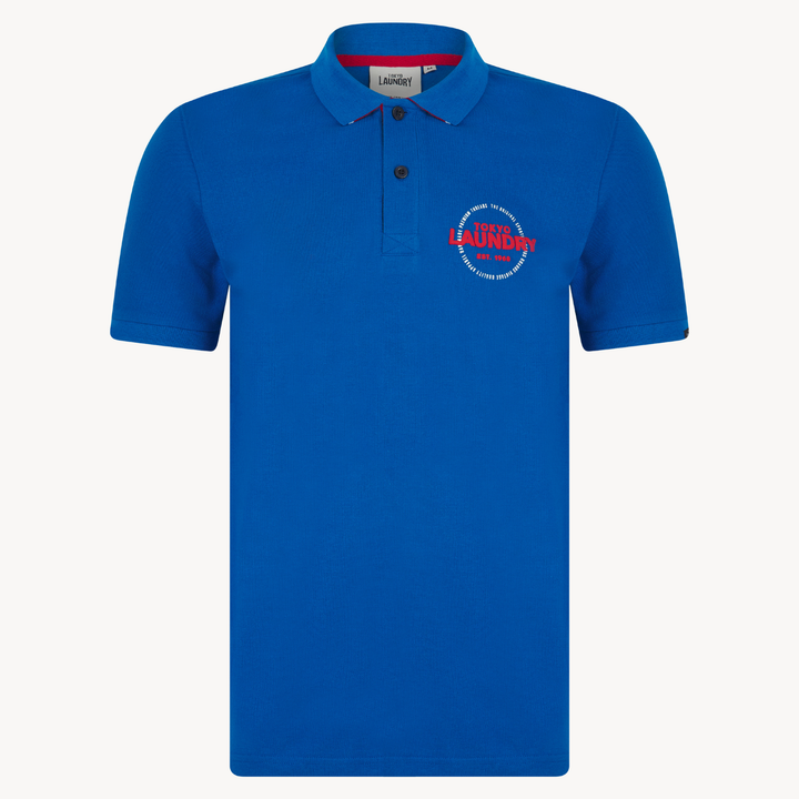 Men's Blue Tokyo Laundry Polo Shirt