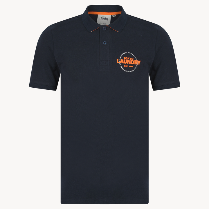Men's Navy Tokyo Laundry Polo Shirt