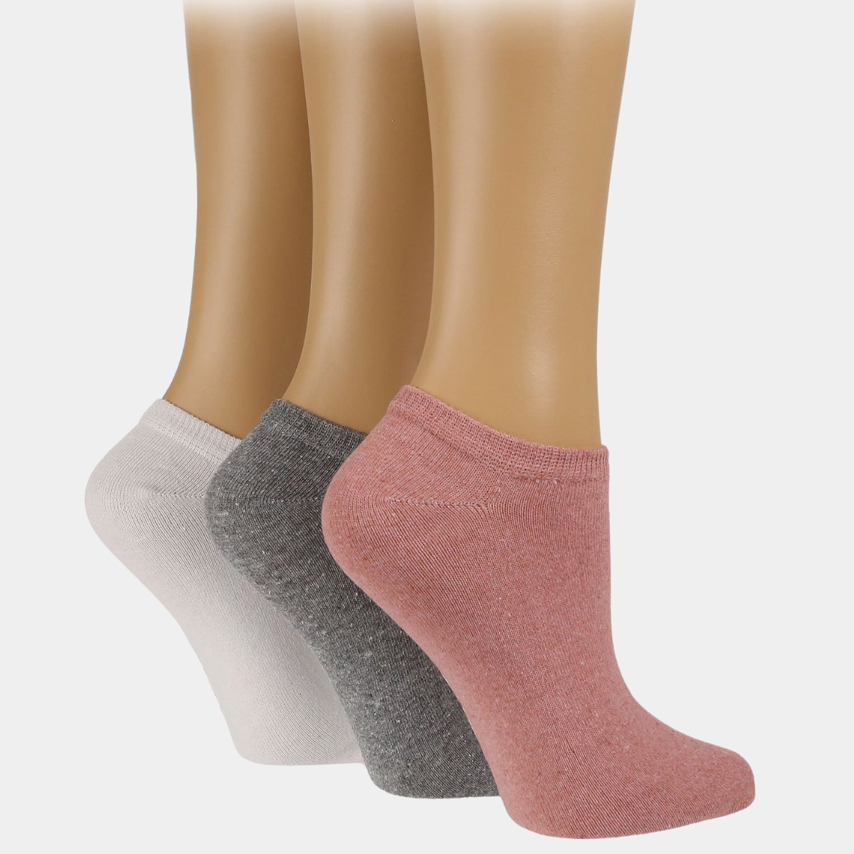 Ladies 3pk Multi Trainer Socks