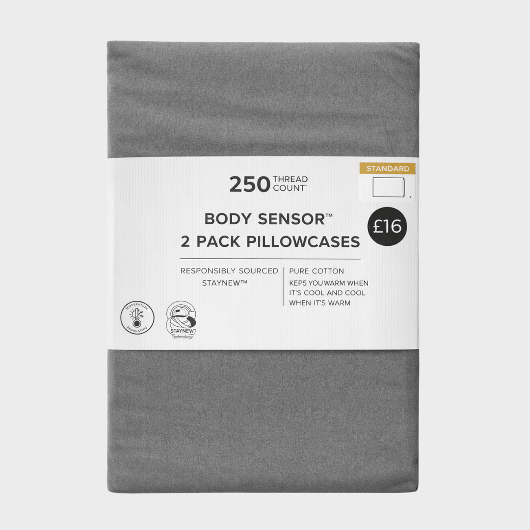 2 Pack Charcoal Body Sensor Pillowcases from You Know Who's