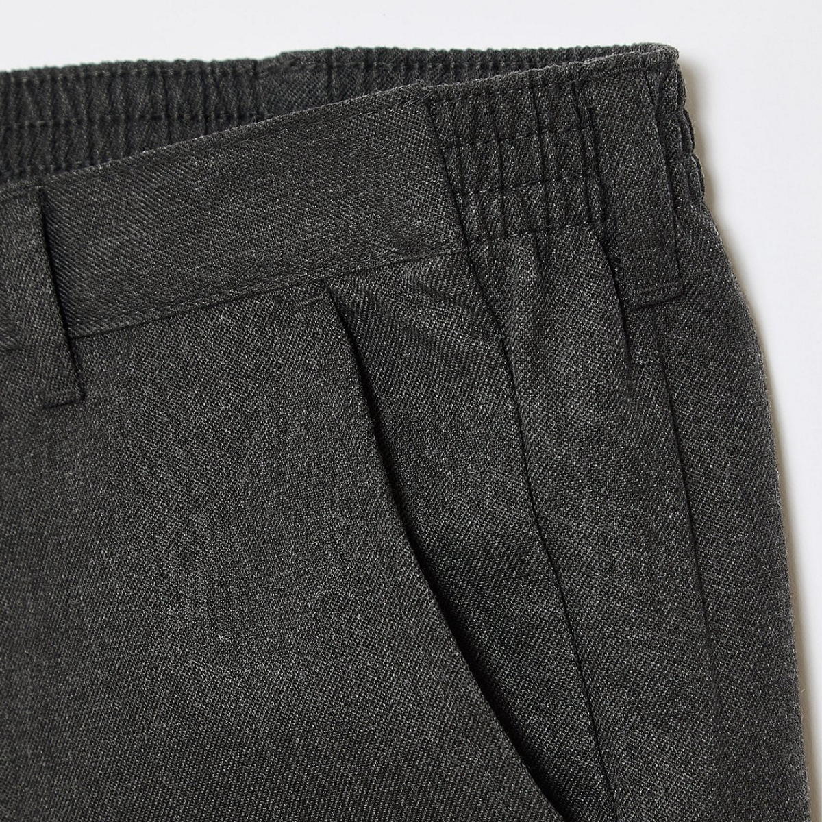 Boys Regular Elasticated Waist 2pk School Trouser