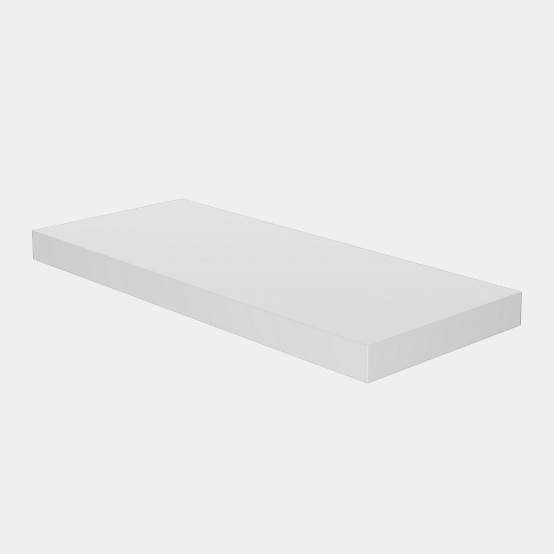 White Floating Shelf 60x24cm