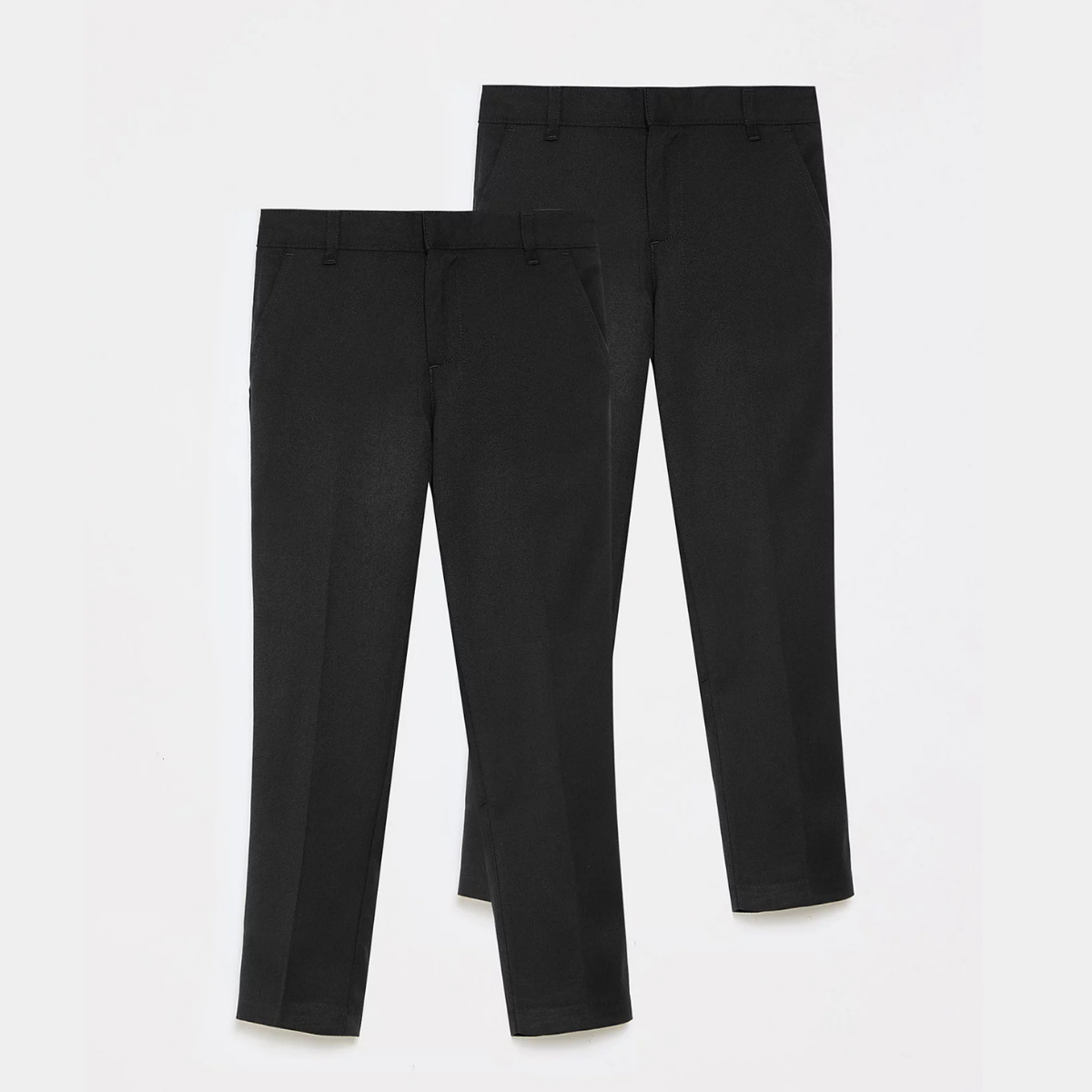 Boys Slim Leg 2pk School Trouser