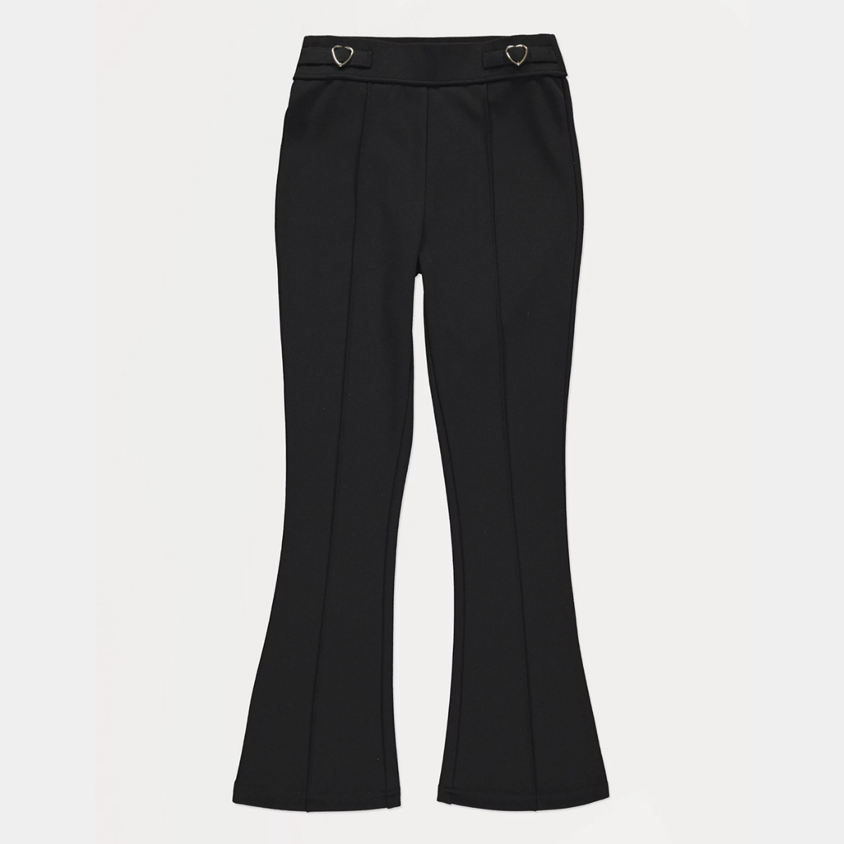 Girls Heart Buckle School Trouser