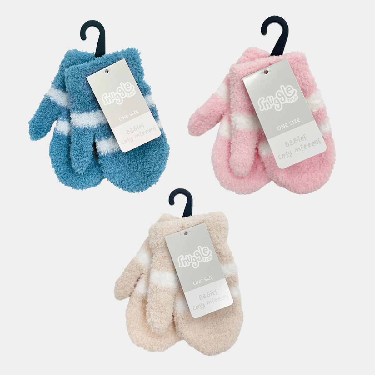 Babies Soft Touch Stripe Mitten