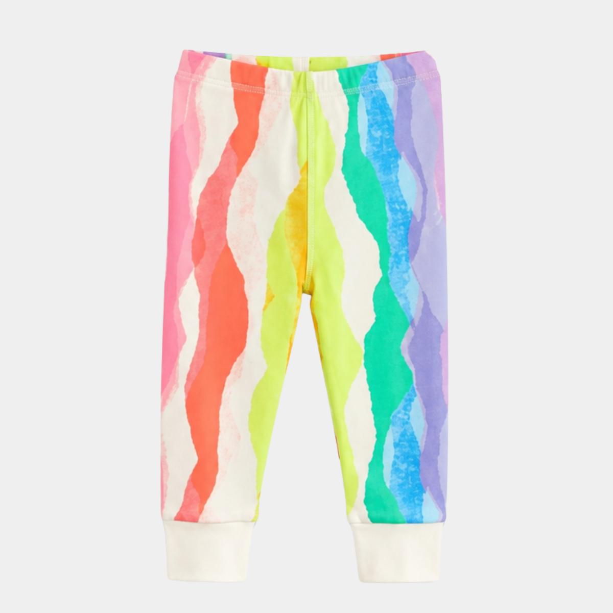 Girls Rainbow Stripe Pj Bottoms