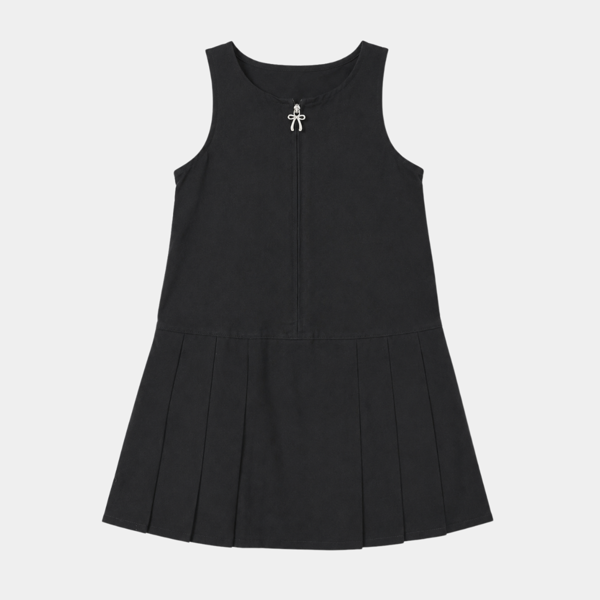 Girls 2pk Bow Zip Pinafore