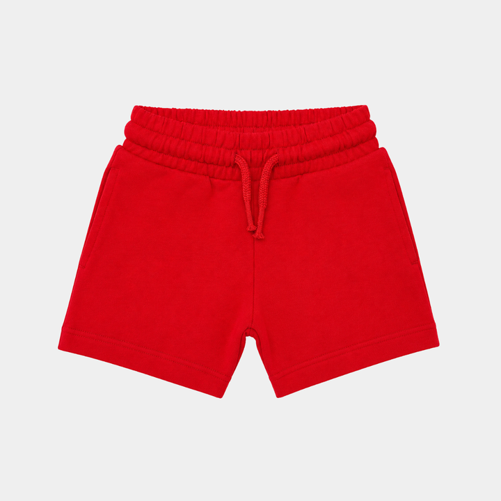 Kids Red Jersey Shorts