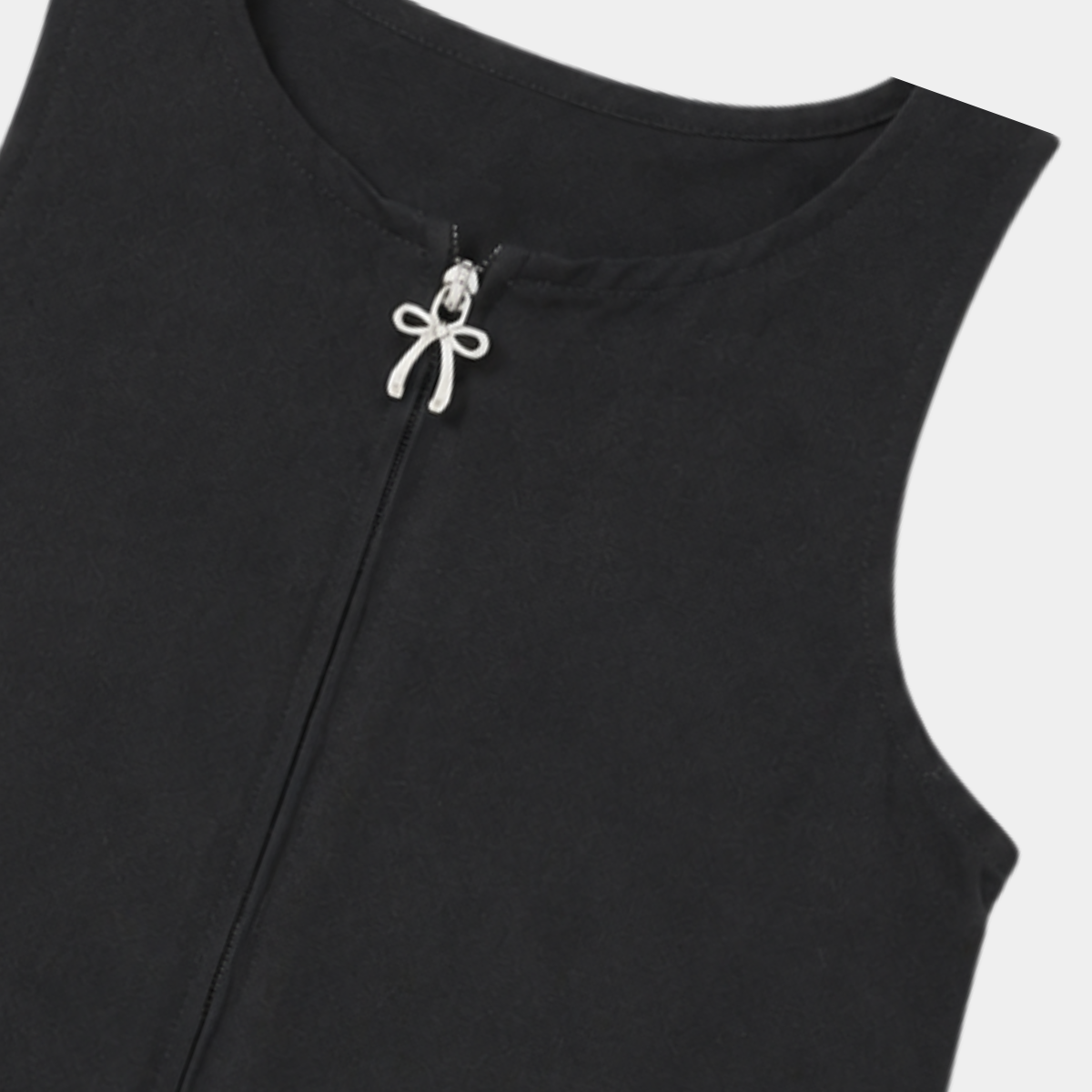 Girls 2pk Bow Zip Pinafore