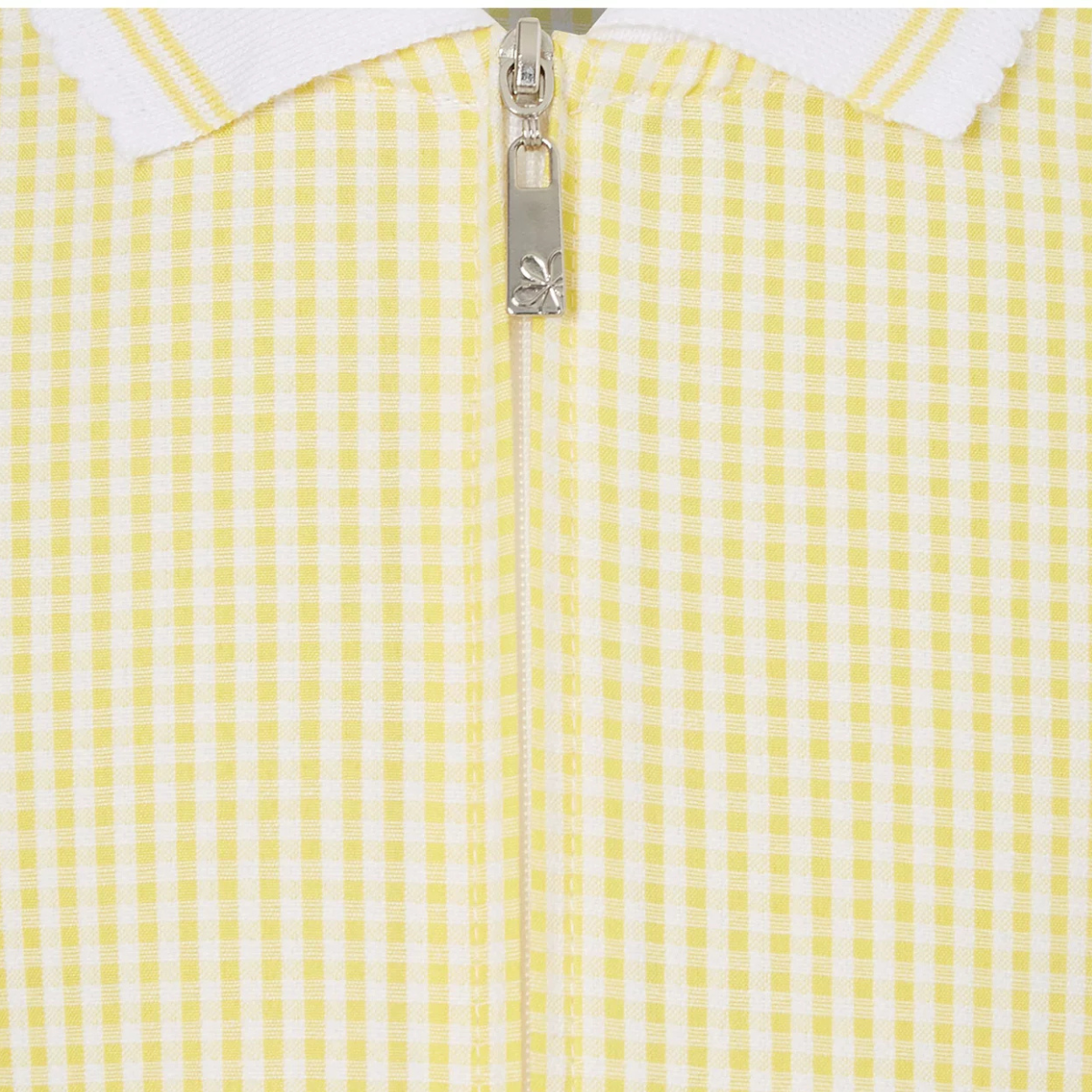 Girls Collar Gingham Zip Up 2pk School Dress