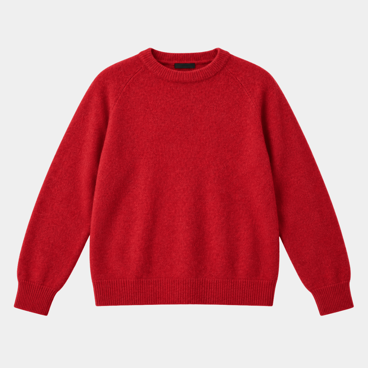 Ladies Red Relaxed Crew Neck Jumper from You Know Who's