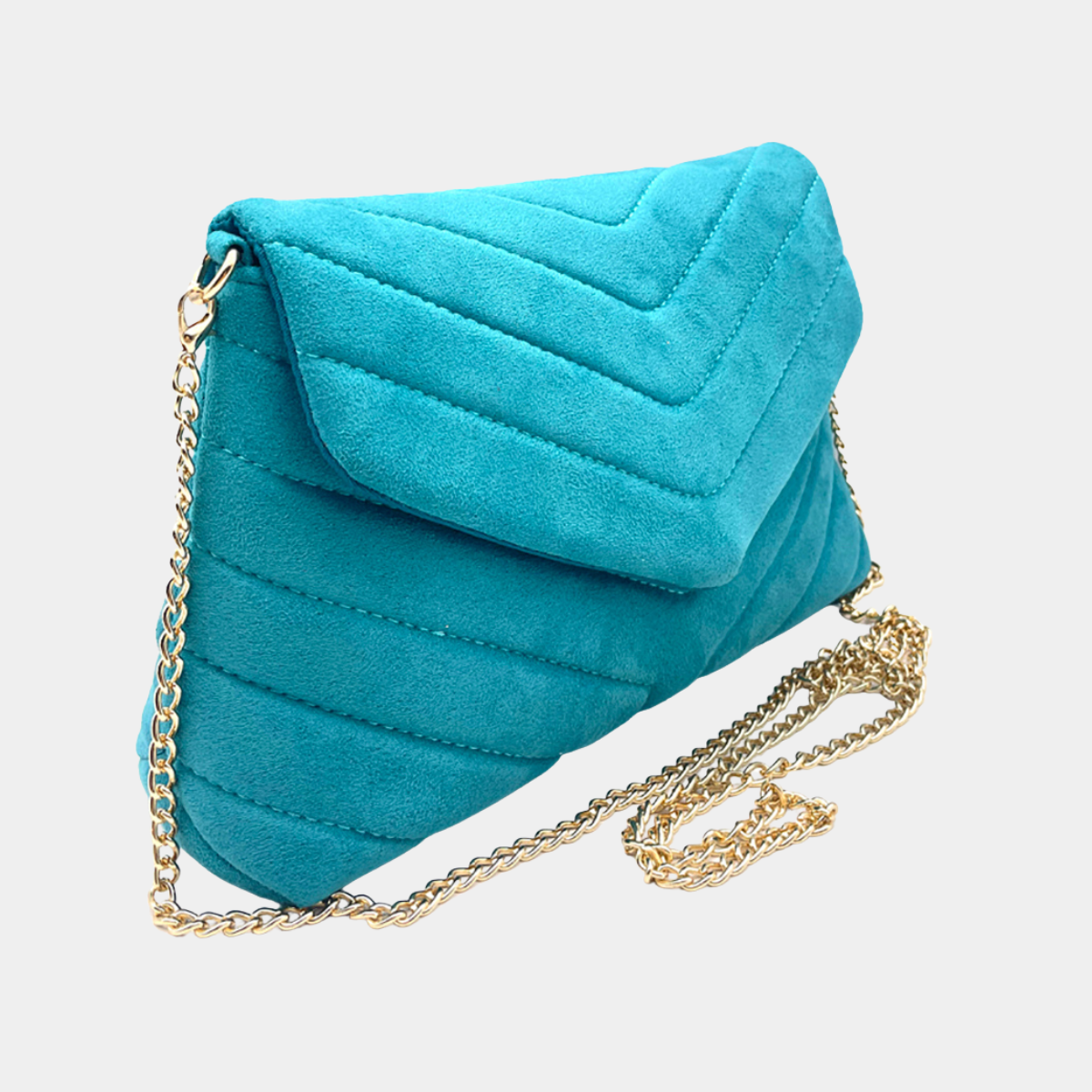 Quilted Velvet Clutch