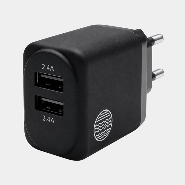 24w Dual USB-A Wall Charger EU Port from You Know Who's