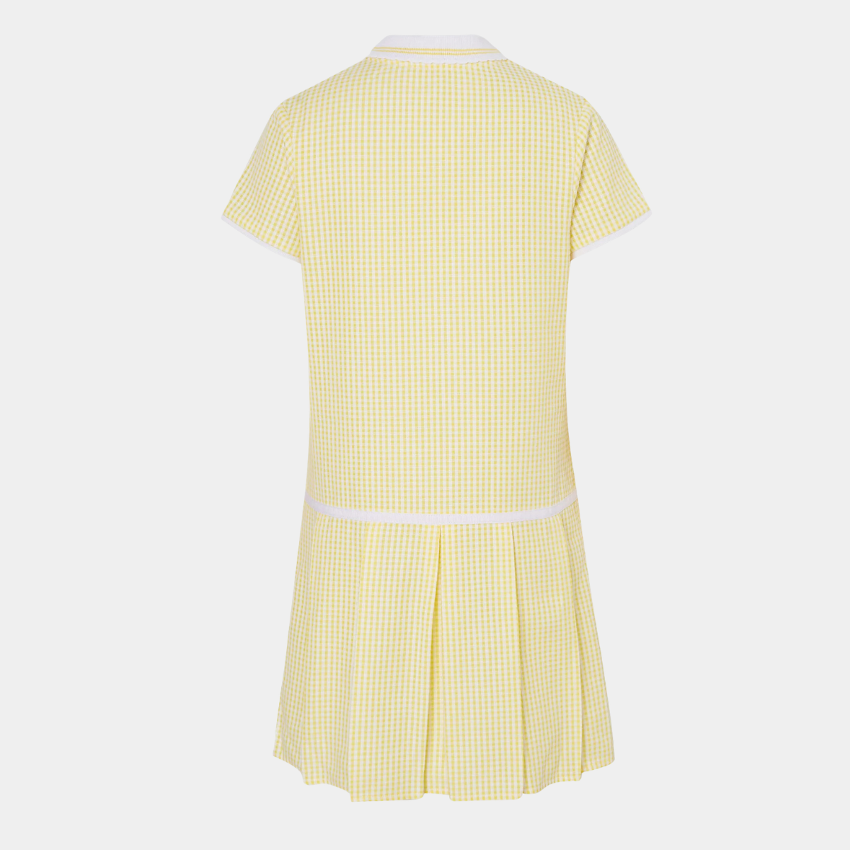 Girls Collar Gingham Zip Up 2pk School Dress