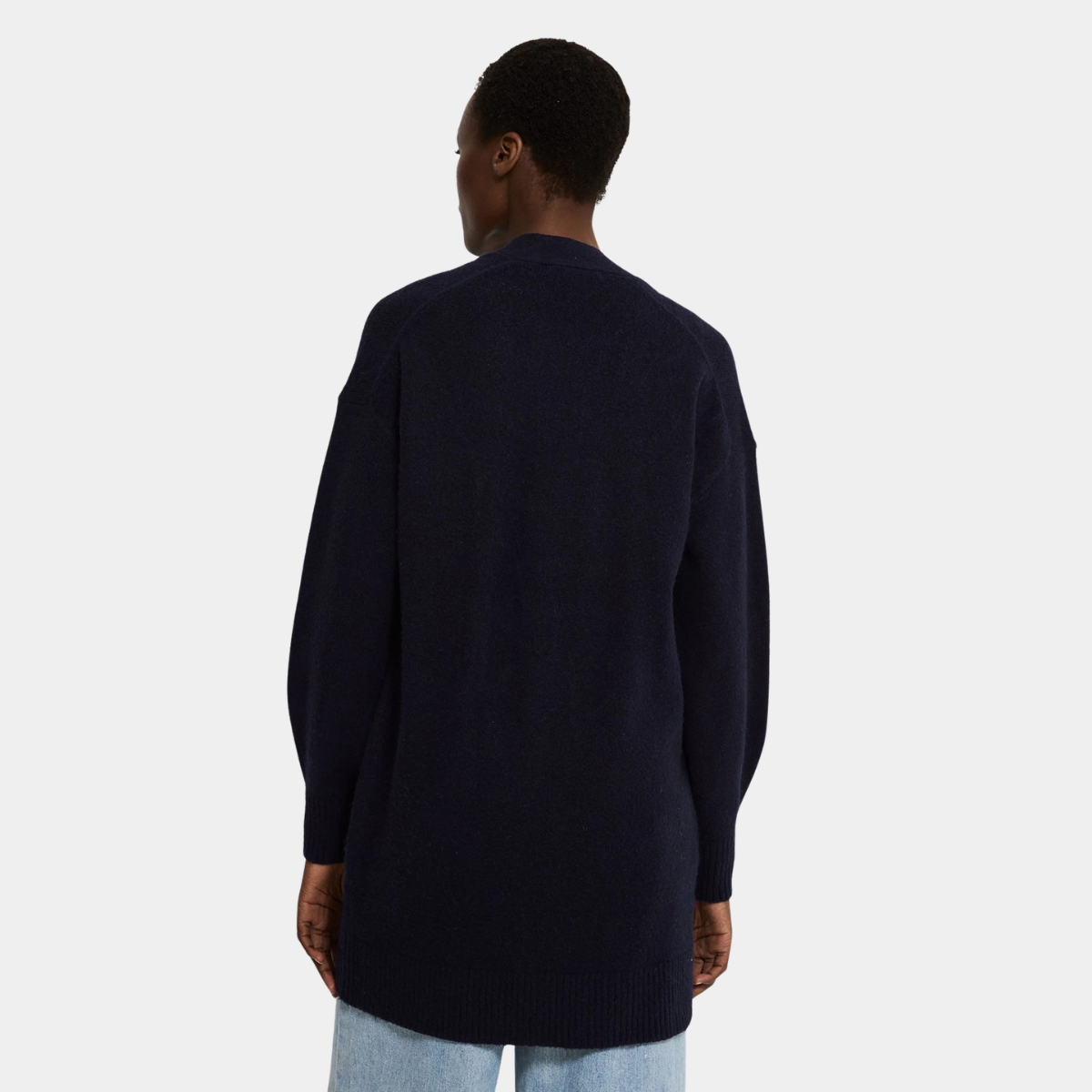 Ladies Edge To Edge Midi Cardigan