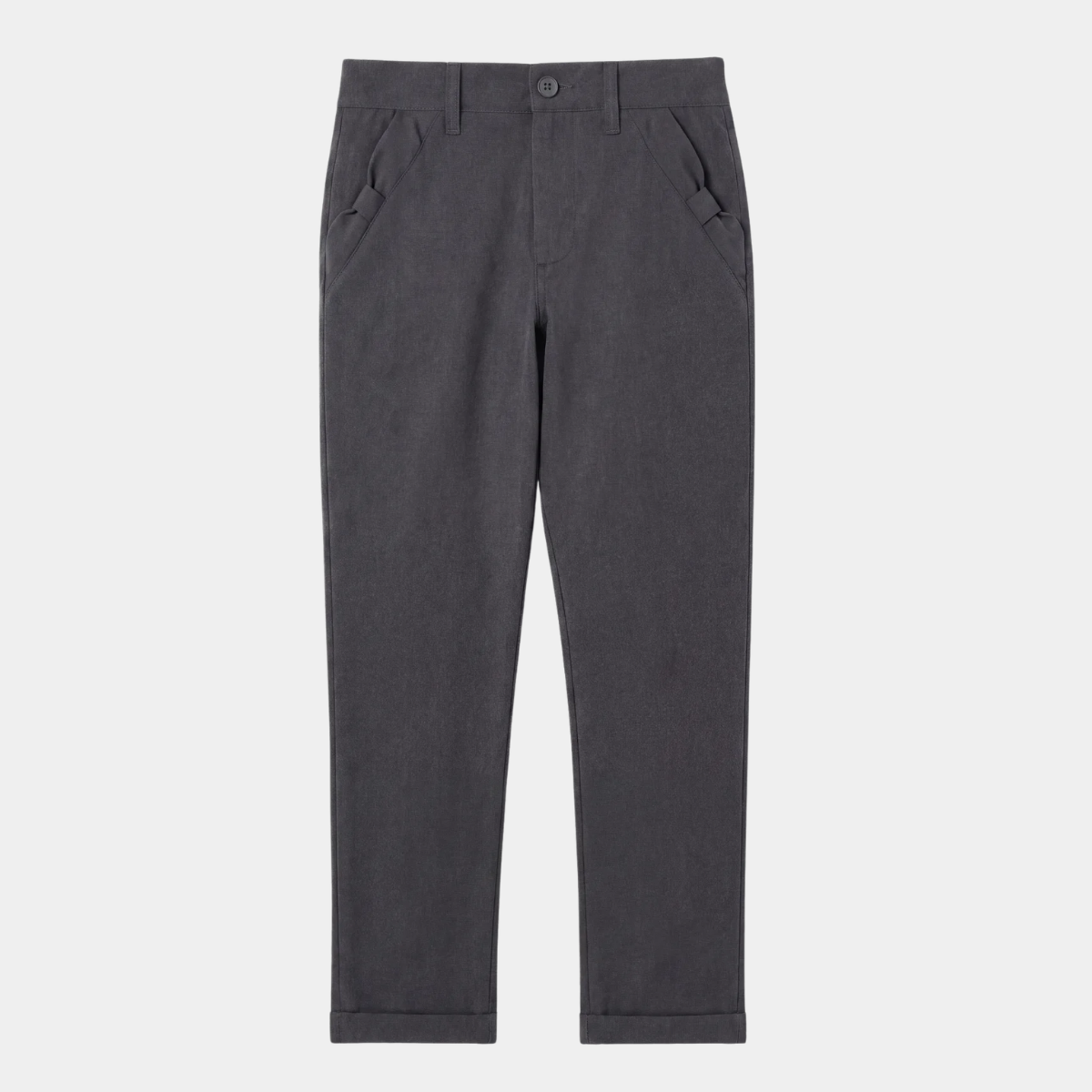 Girls Bow Pocket School Trouser