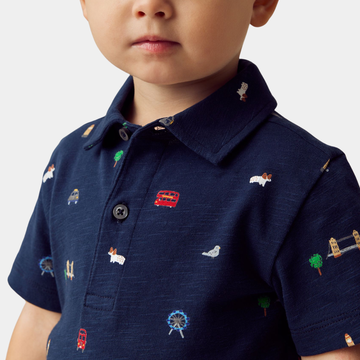 Kids London Printed Polo