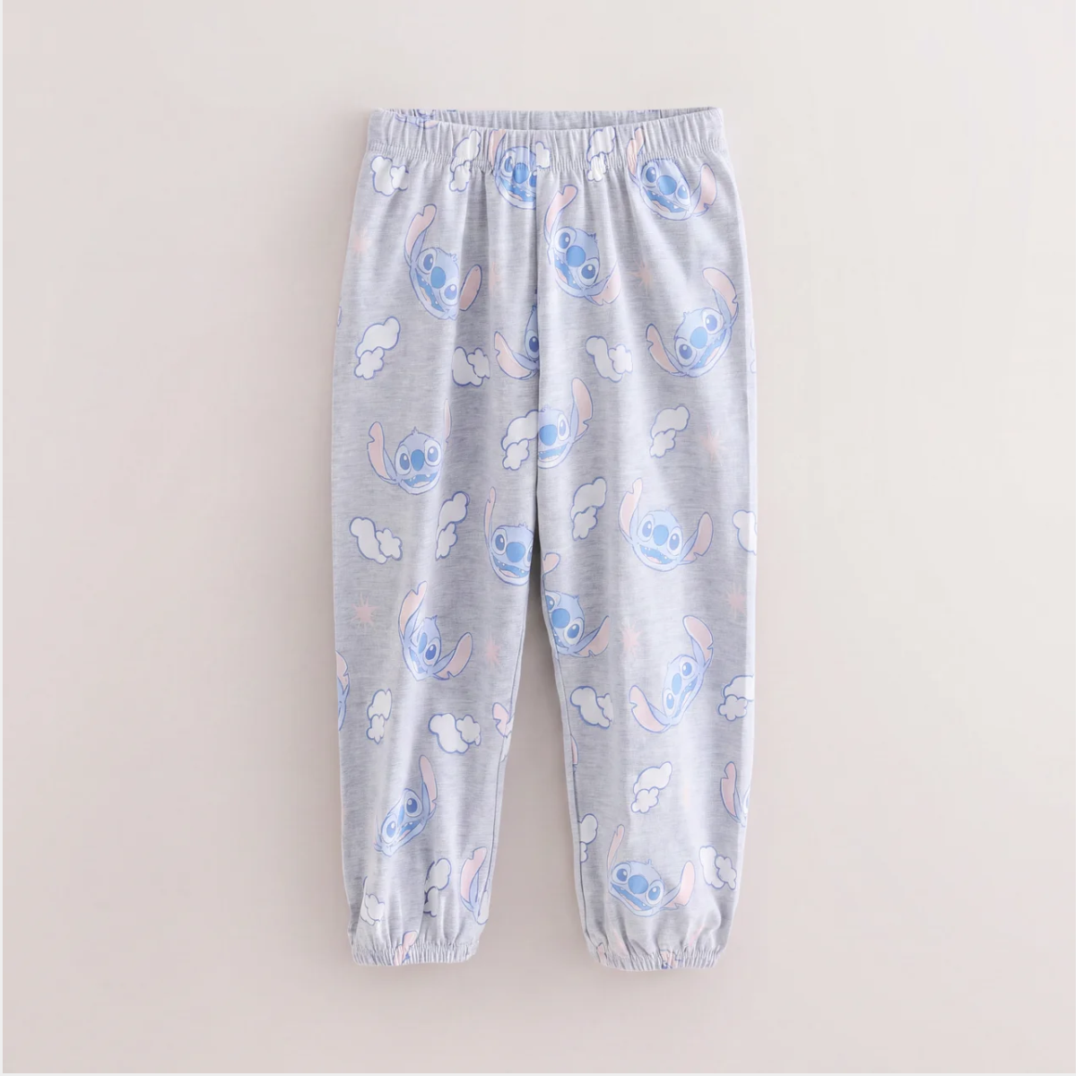 Girls Cloud Stitch Print Pj Bottom