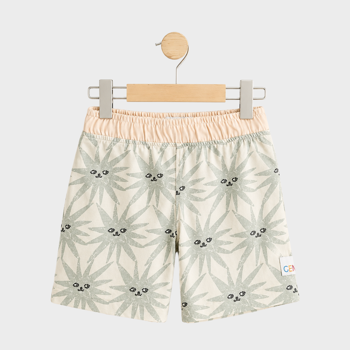 Kids Printed Cotton Jersey Shorts