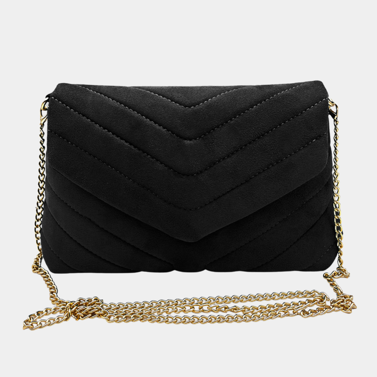 Quilted Velvet Clutch