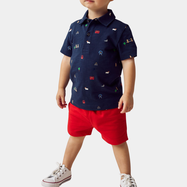 Kids London Printed Polo