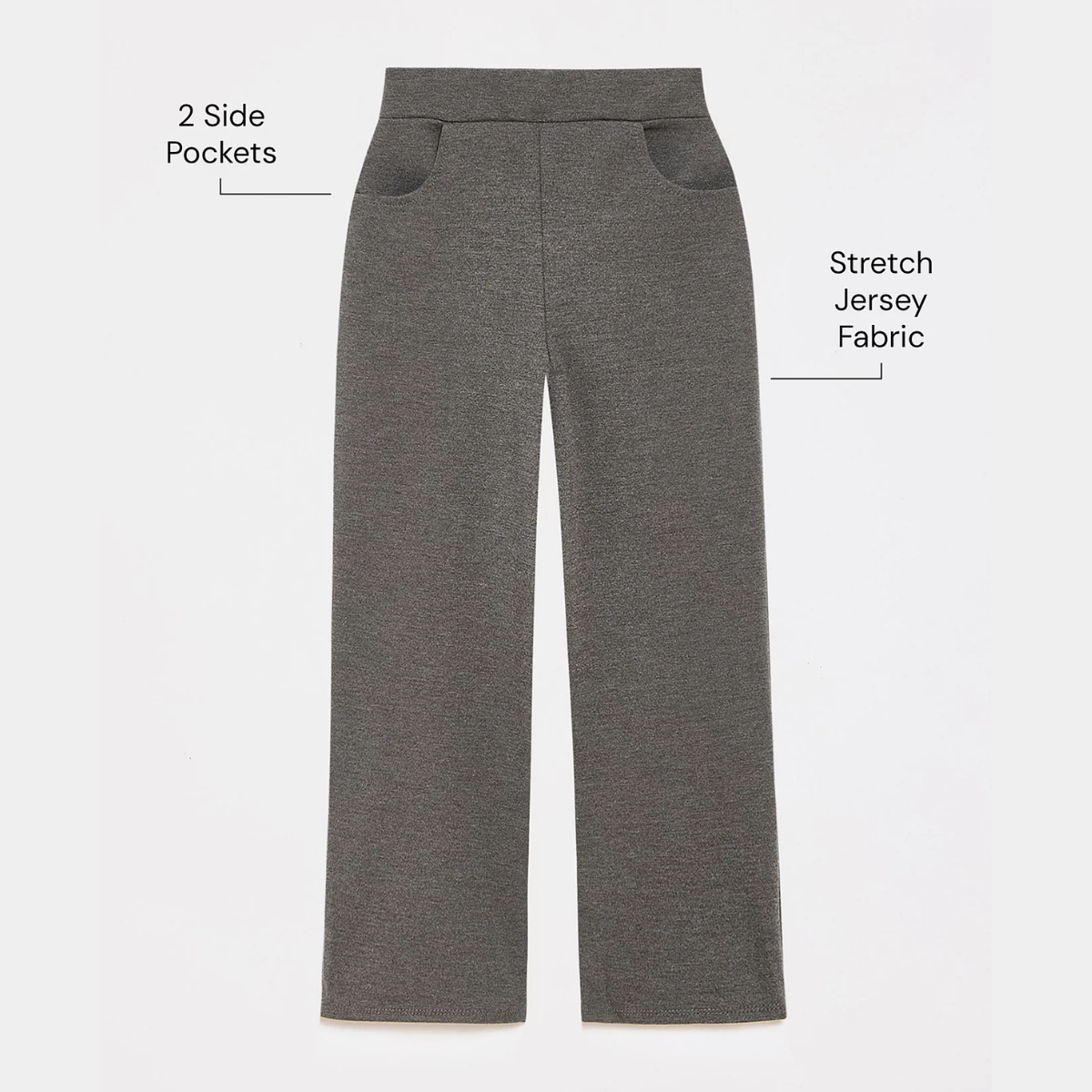 Girls Wide Leg 2pk School Trouser