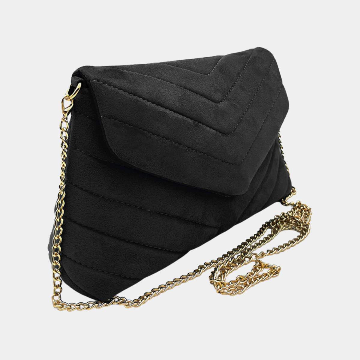 Quilted Velvet Clutch