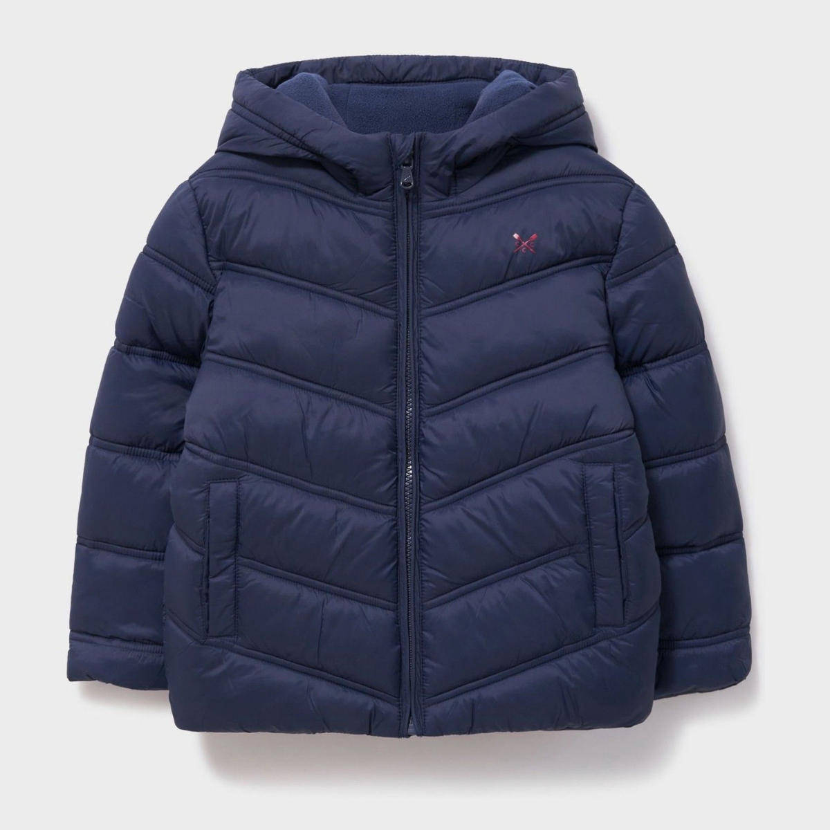 Childrens Fleece Lined Chevron Puffer Jacket