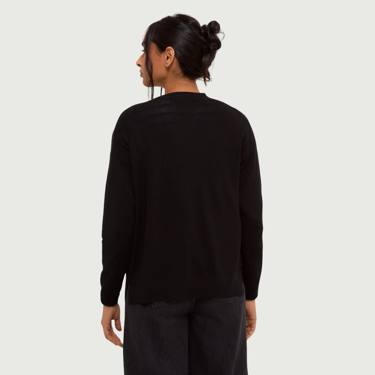 Ladies Crop Edge To Edge Cardigan