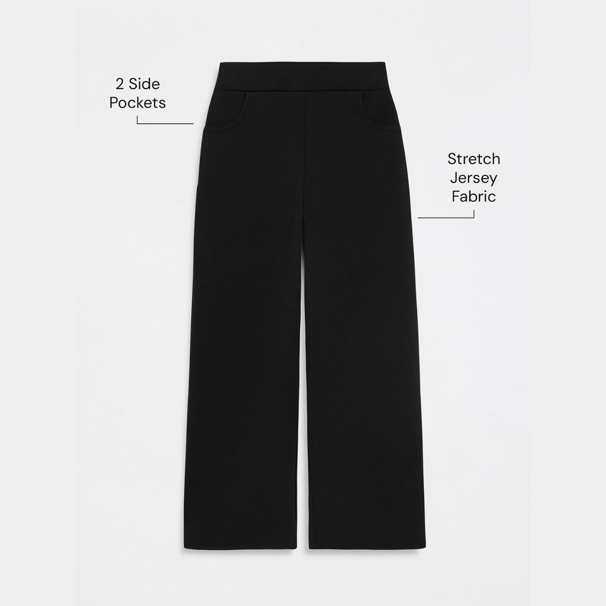 Girls Wide Leg 2pk School Trouser