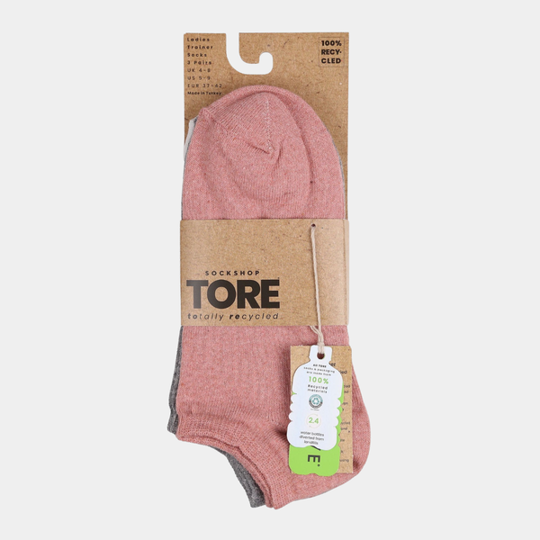 Ladies 3pk Multi Trainer Socks