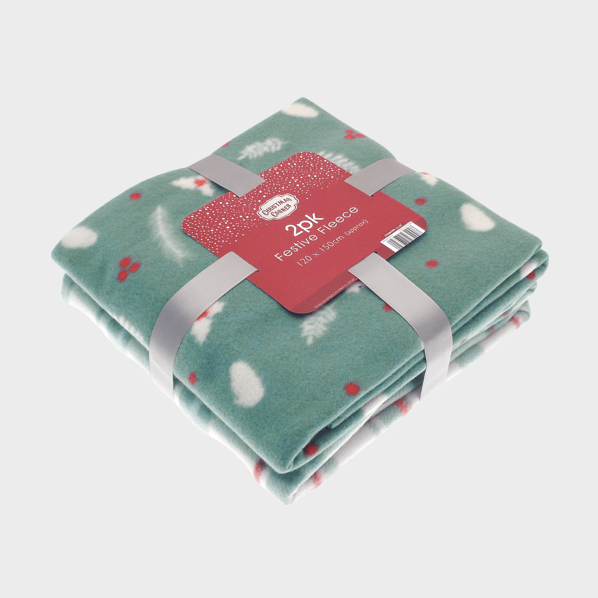 2pk Festive Fleece Throws 120x150cm from You Know Who's