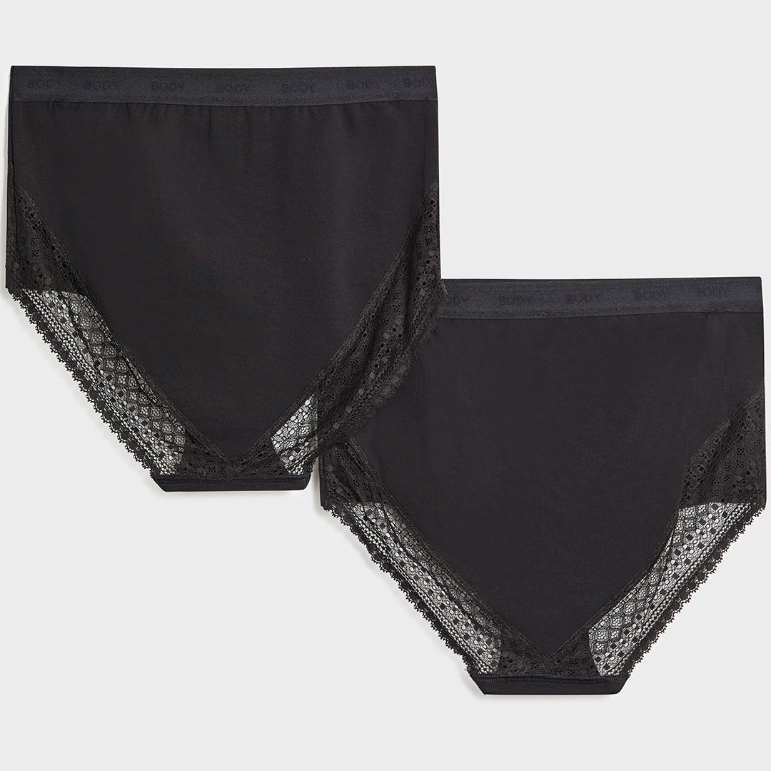 2PK No VPL Ladies Body Full Brief Black from You Know Who's