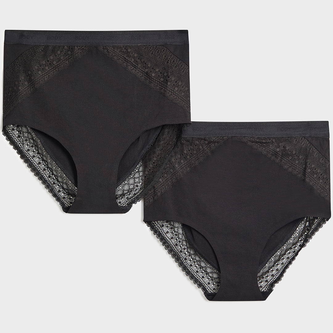 2PK No VPL Ladies Body Full Brief Black from You Know Who's