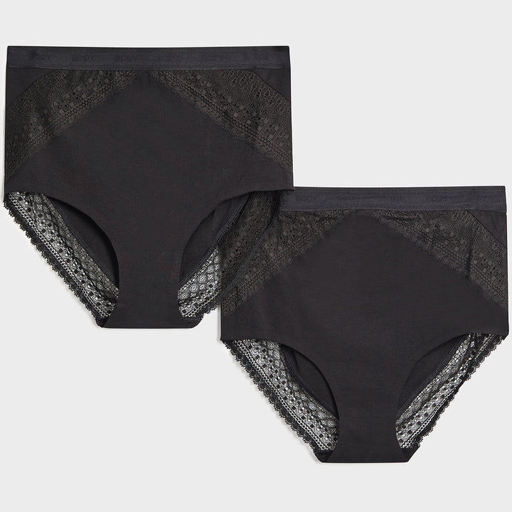 2PK No VPL Ladies Body Full Brief Black from You Know Who's