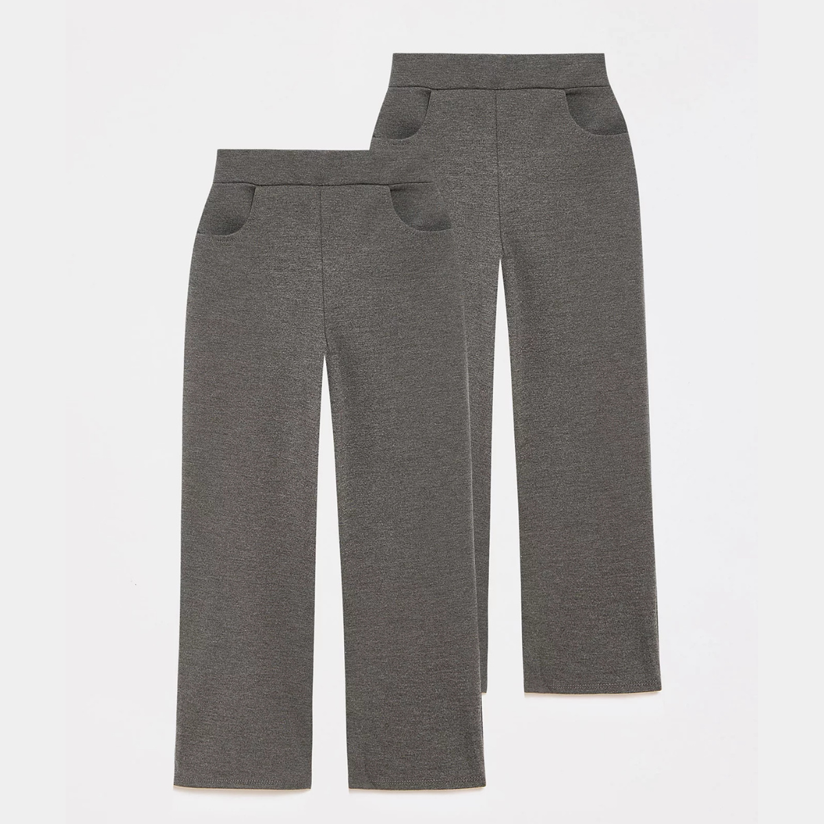 Girls Wide Leg 2pk School Trouser
