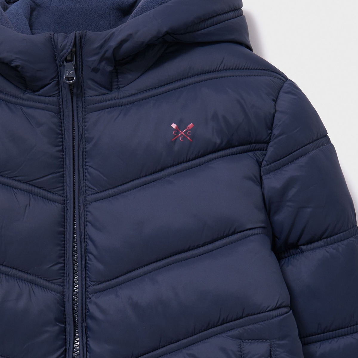 Childrens Fleece Lined Chevron Puffer Jacket