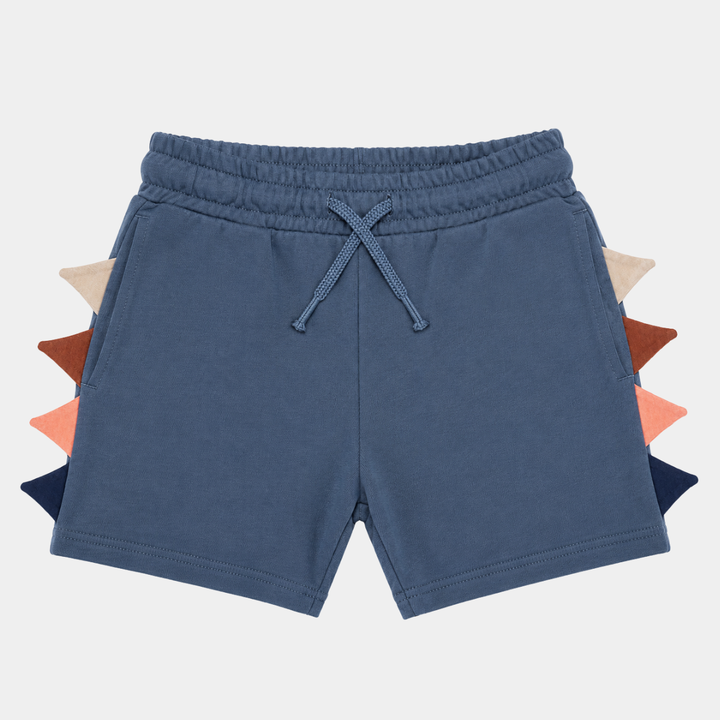 Kids Charcoal Dino Jersey Shorts