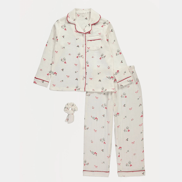 Kids Robin Pyjama And Scrunchie Set from You Know Who's