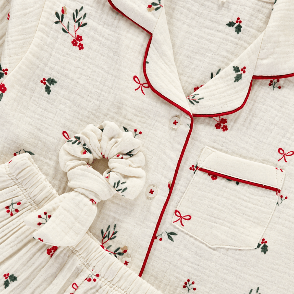 Kids Robin Pyjama And Scrunchie Set from You Know Who's